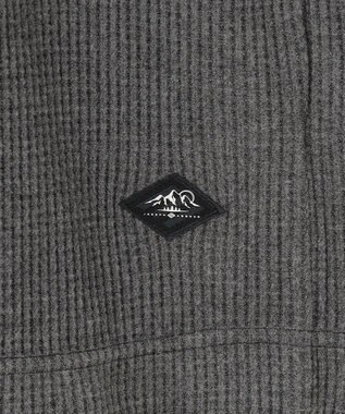 JOSEPH ABBOUD MOUNTAIN 【日本製/ソフト】ソフトウォームワッフル タートルネック Tシャツ グレー系