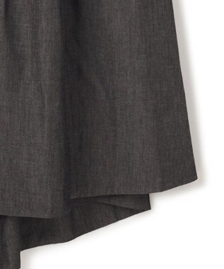 BEIGE， POMEGRANATE / フレアワンピース Chambray Black