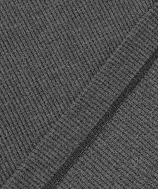 JOSEPH ABBOUD MOUNTAIN 【日本製/ソフト】ソフトウォームワッフル タートルネック Tシャツ グレー系