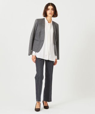 BEIGE， TRONCHET / セミフレアデニム Black