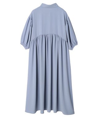 Green Parks ａ．衿付き切り替えワンピース Blue