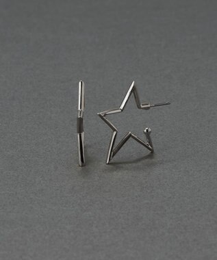 Phoebe 〈金属アレルギー対応〉スターフープピアス　シルバー/ニッケルフリー シルバー