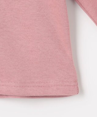 ANY KIDS なかよしサガラ刺繍 裏シャギー トレーナー ピンク×ウサギ