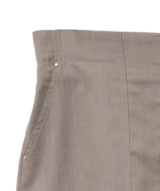 Green Parks きれいシルエットＡラインスカート Gray Beige