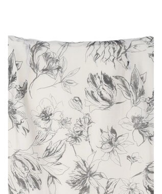 Green Parks モノトーンフラワータイトスカート Off White