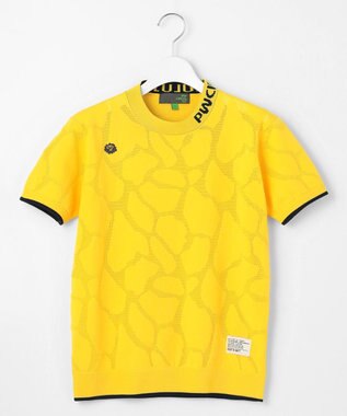 PW CIRCULUS 【WOMEN】ジラフメッシュ ニット ゴルフウェア レディース イエロー系
