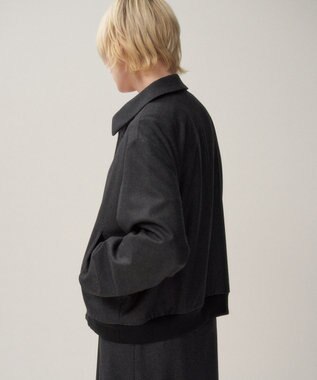 ATON MERINO COLLEGE FLANNEL | フライトジャケット - UNISEX CHARCOAL GRAY