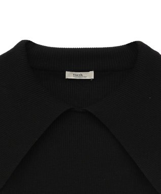 earth music&ecology ビックカラーオフショルニットプルオーバー Black