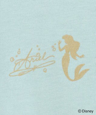 ANY KIDS 【ディズニープリンセス】袖 刺繍 Tシャツ ミント<アリエル>
