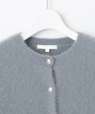 自由区 L 【SHIHOさん着用】ヘアリーフォックス カーディガン ブルー