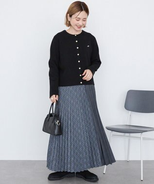 AMERICAN HOLIC 【選べる丈】アソートチェックプリーツスカート ブルー