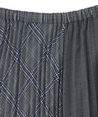 AMERICAN HOLIC 【選べる丈】アソートチェックプリーツスカート ブルー