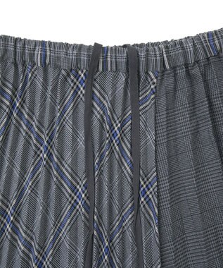 AMERICAN HOLIC 【選べる丈】アソートチェックプリーツスカート ブルー