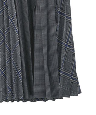 AMERICAN HOLIC 【選べる丈】アソートチェックプリーツスカート ブルー