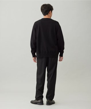 UNFILO MENS 【OCEANS YouTube 掲載/男女兼用】スムースシルキーニット カーディガン ブラック