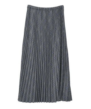 AMERICAN HOLIC 【選べる丈】アソートチェックプリーツスカート ブルー