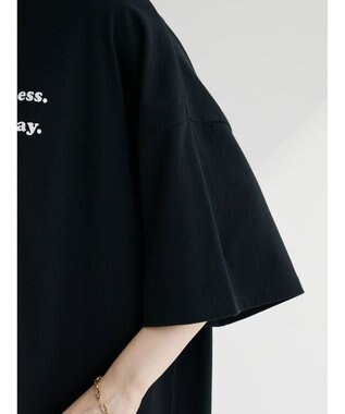 Green Parks ・Ｐｅｔｉｔ　Ｆｌｅｕｒ　ウェーブロゴｐｔＴシャツ Black