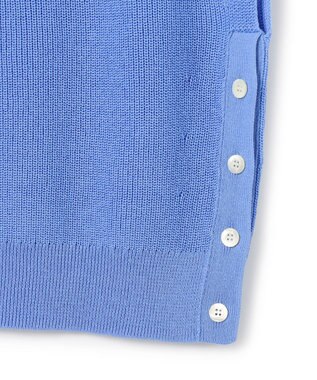 23区 【先行予約】コットンギマ ニットベスト スカイブルー系