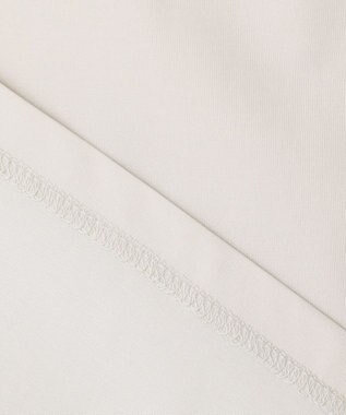 J.PRESS LADIES S 【吸水速乾】プレーティングジャージー フリル衿 カットソー ライトグレー系