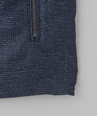 GOTAIRIKU 新素材【洗える/シワになりにくい/ストレッチ】カラミプリント MA-１ブルゾン ネイビー系8