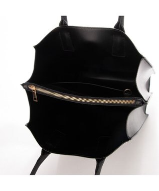 LA BAGAGERIE 【MONICA】アコーディオンスクエアトートM ブラック