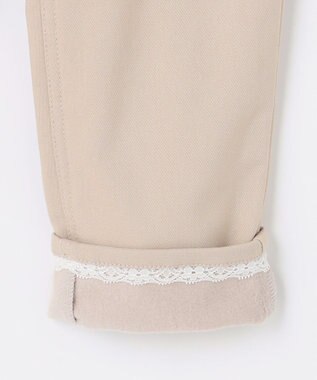 ANY KIDS 7days 裏起毛ガーリーパンツ ベージュ