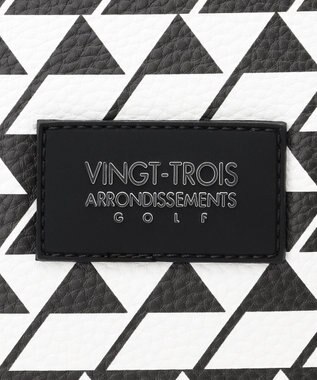 23区GOLF 【UNISEX】フラッグ総柄ボストンバッグ　シューズ収納付きの大容量　ショルダー持ちも可能 ブラック系5