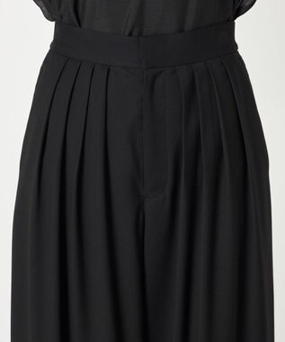 NAVE 【ReNAVE・洗える】4タックワイドパンツ ブラック系