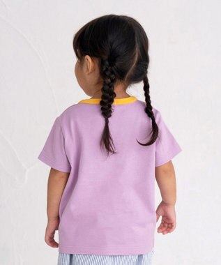 MIKI HOUSE HOT BISCUITS 【80-120cm】 フルーツモチーフ 半袖Tシャツ パープル