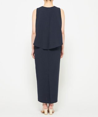 uncrave ウォッシャブルドライサップ ワンピース ネイビー