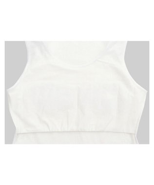 Wing ジュニア 胸あて付きタンクトップ Wing Teen 綿混素材(身生地部) 成長する胸にフィット 【STEP1～2】 RL6918 ウイング／ワコール ホワイト