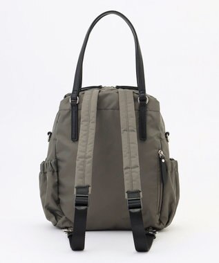 LA BAGAGERIE 【MONICA】ポーチ付き4WAYリュックサック ダークグレー