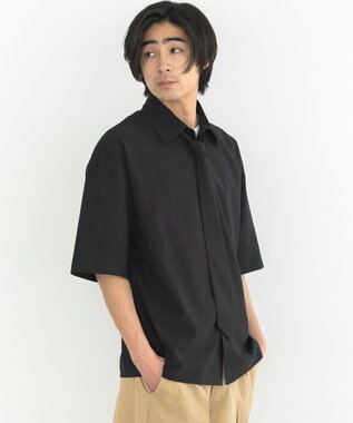 CRAFT STANDARD BOUTIQUE タイ付き半袖シャツ Black