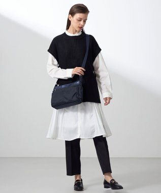 Y'SACCS テープデザイン　トラベルショルダーバッグ ネイビー