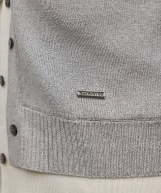 GRACE CONTINENTAL レイヤード風ニットカーディガン グレー