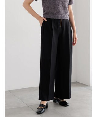 Te chichi ハイウエストフロントジップワイドパンツ《2025Autumn catalog item》