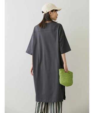 AMERICAN HOLIC サイドスリットカットワンピース1 Charcoal Gray