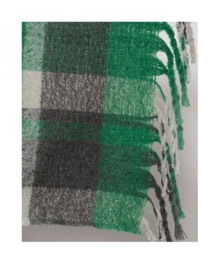 UNBILLION カシュネ cache nez / リサイクルポリニュートラルカラーチェックストール グリーン