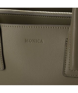 LA BAGAGERIE 【MONICA】アコーディオンスクエアトートM グレージュ