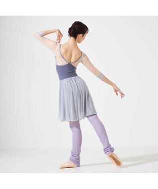 Chacott リブレッグ（ロング） ライラック