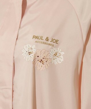 MOONBAT 【バッグ付】ポール & ジョー (PAUL & JOE　ACCESSOIRES) レインコート ポンジークリザンテーム ピーチ