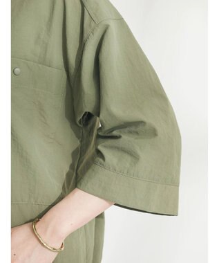 CRAFT STANDARD BOUTIQUE ＢＩＧポケットナイロンブラウス Khaki