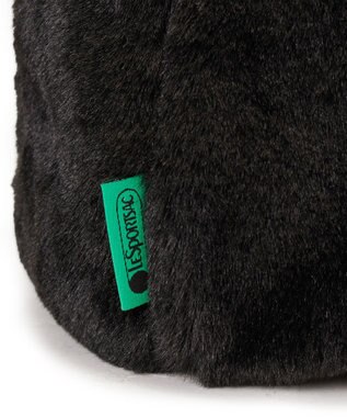 LeSportsac FUR DRAWSTRING TOTE/ブラックフラッフィーファー ブラックフラッフィーファー