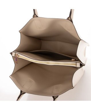 LA BAGAGERIE 【MONICA】アコーディオンスクエアトートM アイボリー