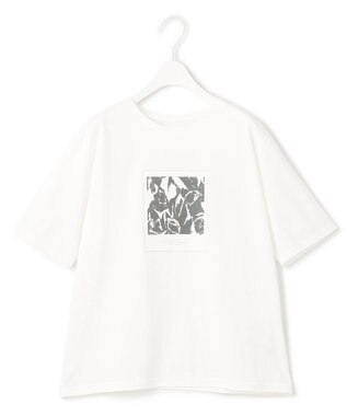 ICB 【洗える】 ロゴTEE カットソー オフホワイト系