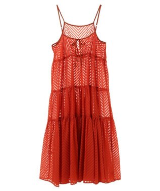 Green Parks armonia.ティアードシアーキャミワンピース Terracotta