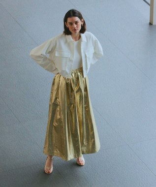 NAVE 【Nave】ホイルプリント スカート ゴールド系