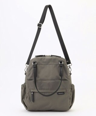 LA BAGAGERIE 【MONICA】ポーチ付き4WAYリュックサック ダークグレー