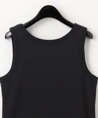 GRACE CONTINENTAL リブニットタンクトップ ブラック