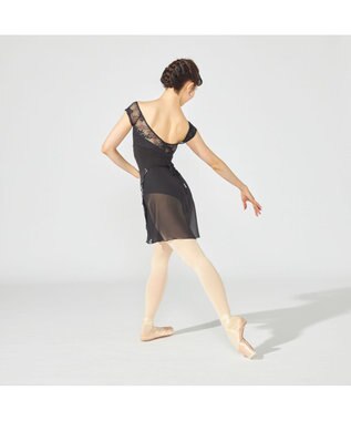 Chacott フレンチスリーブレオタード ブラック